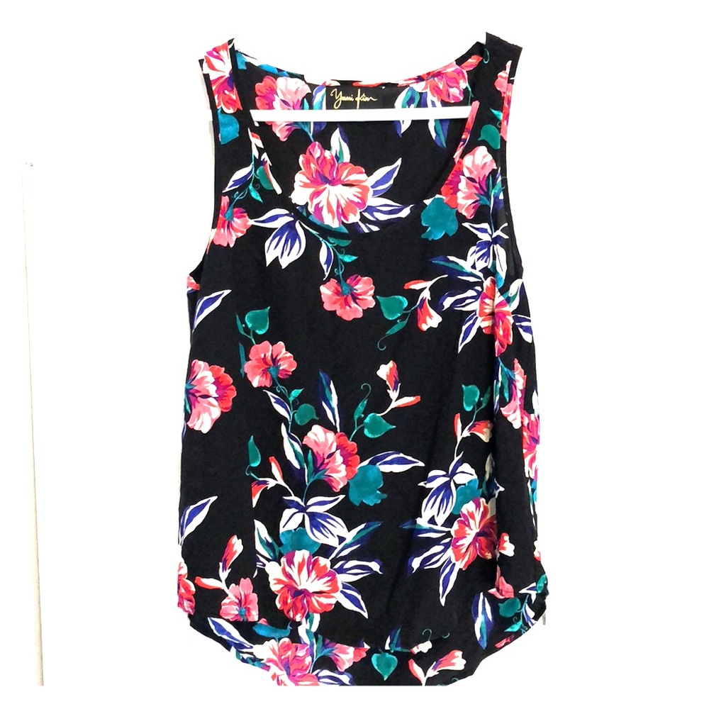 Yumi Kim Silk Floral Tank Medium 100%Silk